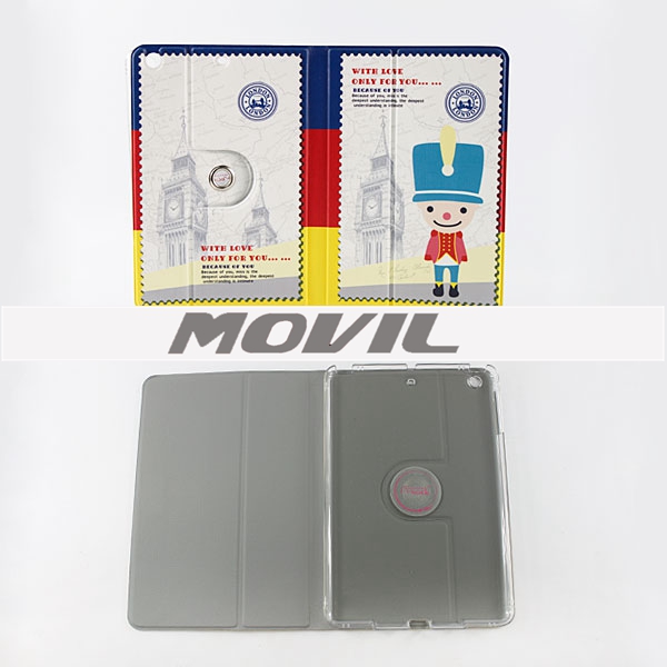 NP-2107 Elegante funda de cuero pu para ipad mini-4